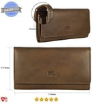 Mou Meraki Women RFID Blocking Genuine Leather Bifold Wallet-Clutch For Women-Sh