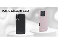 Karl Lagerfeld Klhmp16spgmsrpp Iphone 16 6,1" Rosa/Rosa Hårdplastfodral Fw Metal Plate Magsafe