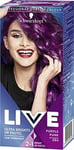 Schwarzkopf LIVE Ultra Bright Or Pastel Purple Hair Dye Pack Of 3 Semi Permanen