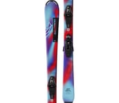 QST S JR alpinskidor Barn Pastel Neon Blue 3/Poppy Red/Black 100