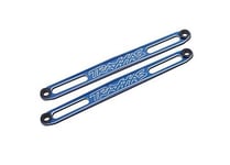 Traxxas 3923X Batterihållare Aluminium Blå (2) (E-Maxx äldre)