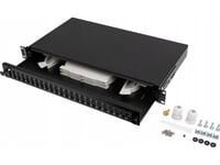 Lanberg Fiberoptisk Switch 24Xsc Duplex / 24Xlc Quad Rack 19" 1U Svart + Tillbehör