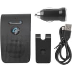 Jeffergarden Haut-parleur Bluetooth pour voiture, adaptateur récepteur de pare-soleil sans fil, mains libres, haut-parleur MP3 avec Clip arrière