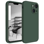 Blyge iPhone 14 Silicone Case,iPhone 14 Case Shockproof Protective Lightweight Silicone Case with Camera Protection,Hard Back Case for iPhone 14,Alpine Green
