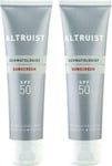 Altruist Dermatologist SPF 50 Sunscreen High UVA & UVB Fragrance Free 100ml x 2