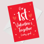 First Valentines Day Card For Boyfriend Girlfriend Funny Card For Her Him
