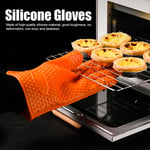 (Orange)Household Microwave Oven Insulation Non&8209;Slip Silicone Baking UK