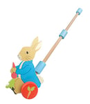 Peter Rabbit Toys, Wooden Push Along Walker, 1 Year Olds, Baby Toddler Toys, Early Development Activity Pull Toy, Girls, Boys, Official Licensed Peter Rabbit Gifts by Orange Tree Toys
