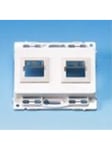 LK opus 66 dataoutlet for 2x systimax rj45 1 modul white