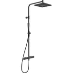 Takduschset Oras Aurelia 4757 Square 160 cc Mattsvart