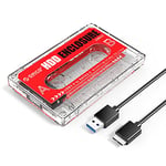 ORICO Disque Dur Externe USB 3.0 vers SATA 3 - Transparent - pour SSD 7/9,5 mm - avec UASP Max 4 to - Compatible Xbox, PS4, Samsung, WD, Seagate-2580U3