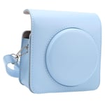 Bindpo Instant Camera Case, PU Leather Shoulder Camera Bag Detachable Type Camera Cover with Shoulder Strap,for Instax SQUARE SQ1(blue)
