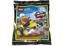 Blue Ocean LEGO City Construction Worker with Bulldozer Foil Pack Set 952003 (Bagged)
