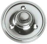 Polished Chrome Round Victorian style Door Bell Push / Switch (PC39)