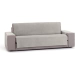 ECOMMERC3 Housse de canapé 4 Places Facile à Installer avec élastiques pour Un Ajustement Ferme - Housse de canapé Gris Clair idéale pour protéger et renouveler Le Dossier, l'assise et Les accoudoirs