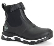 Muck Boot Unisex Ankle Boots Waterproof Apex mid Zip black white UK Size