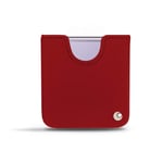 Pochette cuir Samsung Galaxy Z Flip4 - Pochette - Rouge - Cuir lisse - Neuf