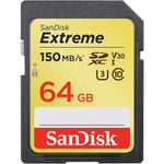 SanDisk Sandisk Minneskort Sdxc Extreme 64gb 150mb/s Uhs-i