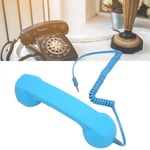 (Sky Blue)3.5mm RetroCell Phone Handset Professional Old School Telephone
