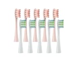 Sonic elektrisk tandborsthuvud, 10 utbytbara borsthuvuden, oberoende förpackning., 5Vit5Grå