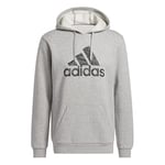 adidas Men's Sportswear Camo Hooded Sweatshirt, Medium Grey Heather, S