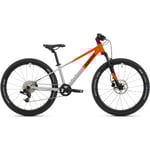 Barncykel Superior TEAM 24 Gloss Grey/Red 24 2025