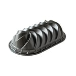 Nordic Ware Heritage Loaf Pan, Original Cast Aluminium Bundt Tin, Bundt Cake Tin with Fluted Pattern, Cake Mould Made in the USA, Colour: Graphite