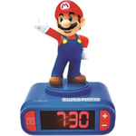 LEXIBOOK Super Mario Night Light Alarm Clock Barnrum Med Ljudeffekter