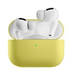 Amazon Brand - YEQIU for Airpods Pro 2 Case 2022,Silicone Shockproof Protective Case Cover Compatible with Airpods Pro 2nd Generation,Yellow[Front LED Visible][Supports Wireless Charging]