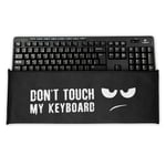 kwmobile Keyboard Cover for Logitech MK270 Wireless - Protective Skin Computer Keyboard Dust Cover Case - Don't touch my keyboard