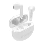 Urbanista True Wireless Earbuds, Bluetooth 5.3 Earphones, IPX4 In Ear Headphones, Ear Buds with Dual Microphones, 20 Hr Playtime, Touch Controls, TWS USB C Charging Case, Austin, White