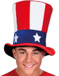 Uncle Sam - Flosshatt med USA Flagg