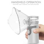 Mini Handheld Inhale Nebulizer Silent Ultrasonic Children Adult Light Gray