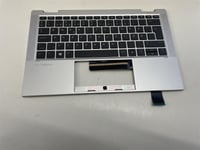 For HP EliteBook x360 1030 G7 M16981-081 Palmrest Top Cover Keyboard Danish NEW