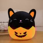 Mub- Squishmallows Halloween pumpa kudde Rolig fladdermus pumpa plysch liten djävulsdocka Orange cat Orange cat 30cm