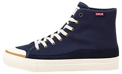Levi's Men's Square High Sneakers, Dark Blue, 9 UK