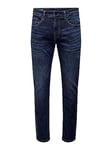 ONLY & SONS Men's Onsweft Reg.dk 6752 DNM Jeans Noos Slim fit, Dark Denim Blue, 32 W/30 L