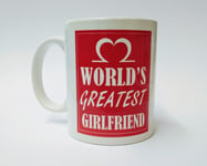 World’s Greatest Girlfriend Ceramic Mug Tea Cup Christmas Gift Romantic Present