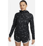 Nike Women's Hooded Printed Running Jacket Juoksuvaatteet BLACK