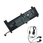 amsahr L15M2PB4-03 Ersatz Batterie für Lenovo L15M2PB4, L15M2PB2 (7.68V, 30Wh, 5080mAh) Umfassen Stereo Ohrhörer schwarz