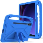 Samsung Galaxy Tab S8 Plus Stöttåligt skal/fodral med handtag - Perfekt för barn, blå