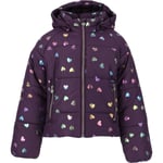 ZigZag Candy Printed Puffer Vinterjakke Barn - Lilla - str. 152