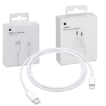 Original For Apple IPHONE 12 Pro Max Usb-C Charger 20W Usb-C 1m Lightning Cable