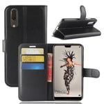huawei Huawei P20 PU Wallet Case Black