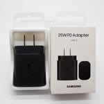 Noir - Chargeur uniquement-Samsung 25W Super Rapide Charge US Chargeur PD USB-C Type C Câble Pour Galaxy A54