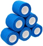 Cohesive Bandage, Blue 5cm x 4.5m Box of 6