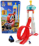 Paw Patrol: Rescue Wheels Super Loop Tower HQ, with Light, Sound, Vehicle Launcher, Chase Action Figure and Toy Truck, Kids’ Toys for Boys and Girls Aged 3+