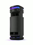 Sony ULT TOWER 10 - Ultimate Bluetooth Party Speaker with ULT POWER SOUND, Ultimate Deep BASS, X-Balanced Speakers, 360 LED Lighting, Party Features, Wireless Mic, Portable, Castor Wheels - Black