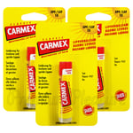 3 x Carmex Classic Click Stick Lip balm SPF15 Moisturising 4.9ml/0.16oz Made USA