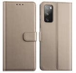 Plånboksfodral Samsung Galaxy S20 Guldfärgad med Ställ